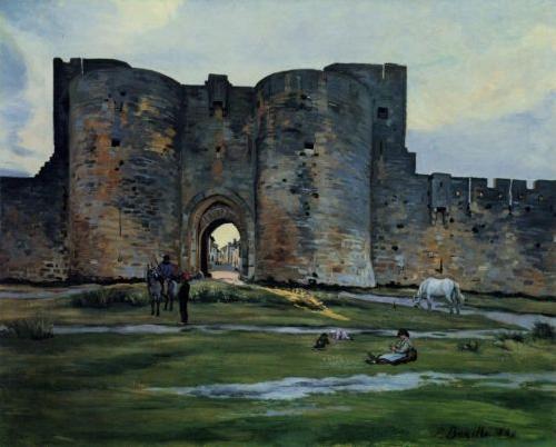 Frederic Bazille Queens Gate at Aigues-Mortes